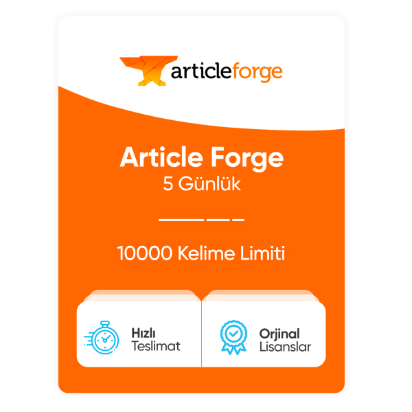 Article Forge - 5 Günlük