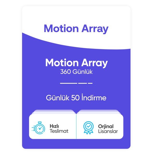 Motion Array - 360 Günlük