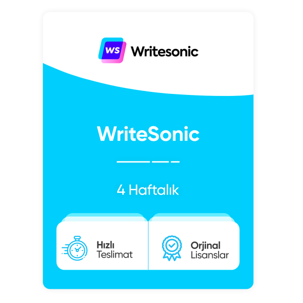 WriteSonic - 4 Haftalık